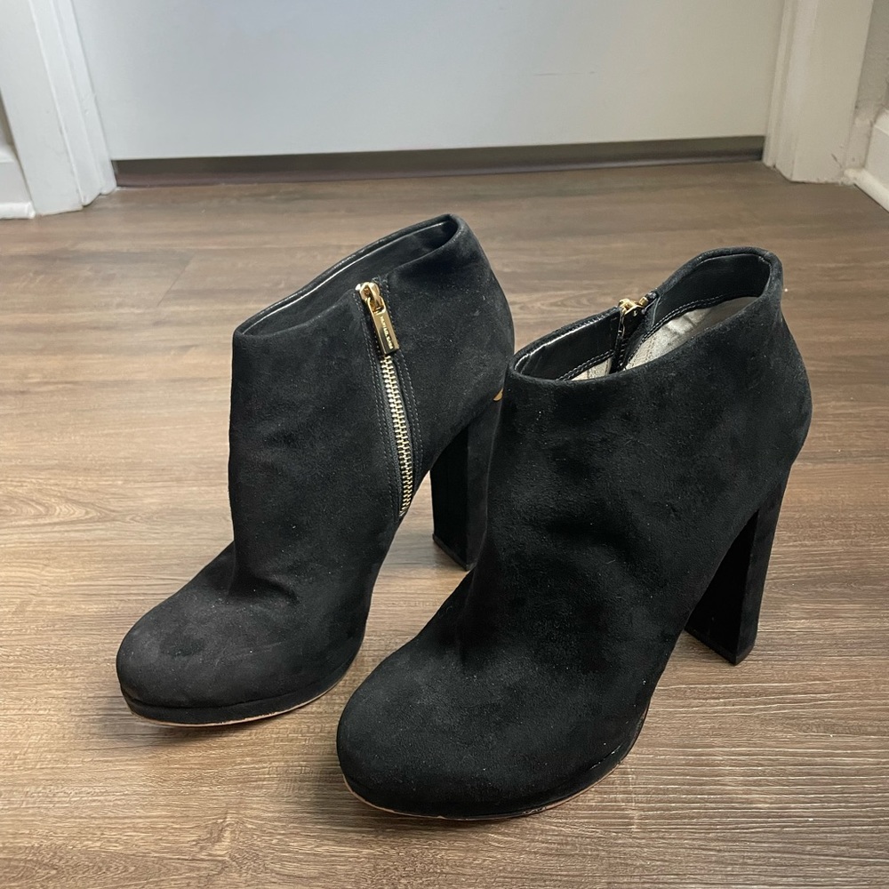 Michael Kors Suede Black Ankle Boot Size 10